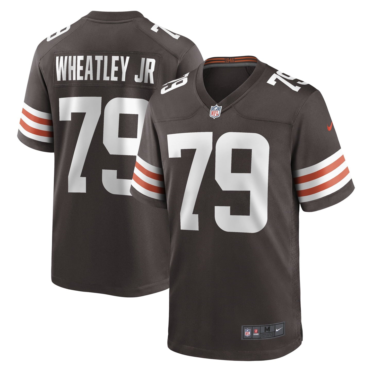 Men's Nike Tyrone Wheatley Brown Cleveland Browns Team Game Jersey
