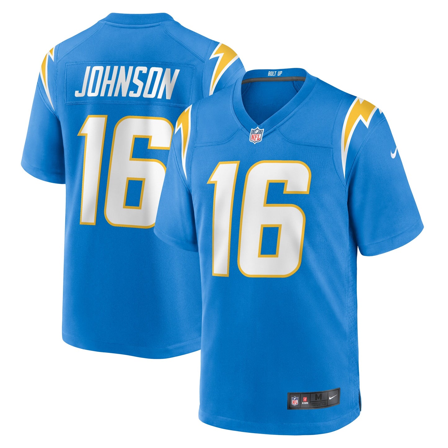 Tyler Johnson Los Angeles Chargers Nike Team Game Jersey - Powder Blue