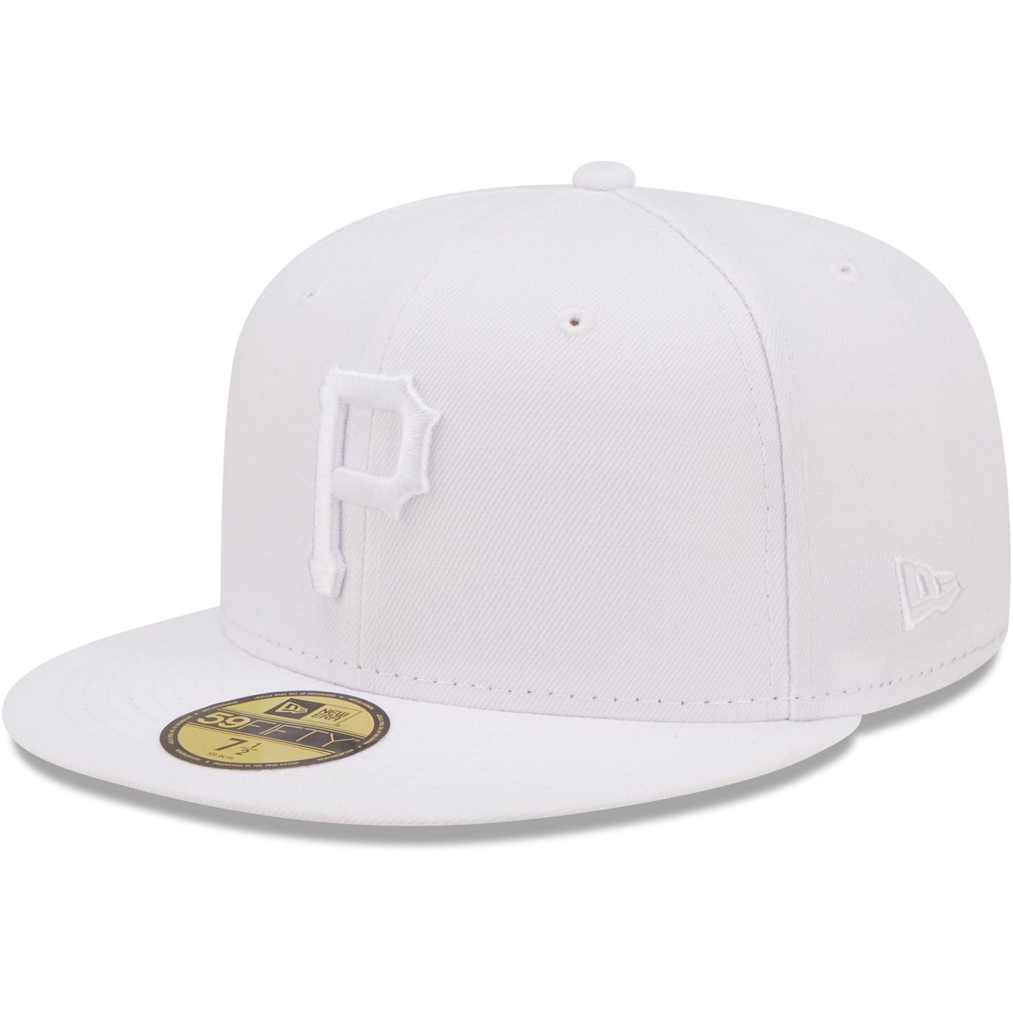 Pittsburgh Pirates New Era White on White 59FIFTY Fitted Hat