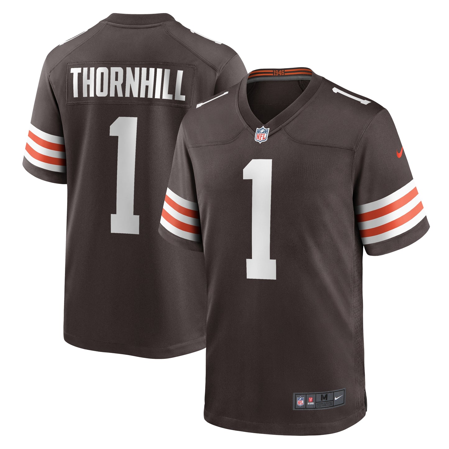 Juan Thornhill Cleveland Browns Nike Game Player Jersey - Brown