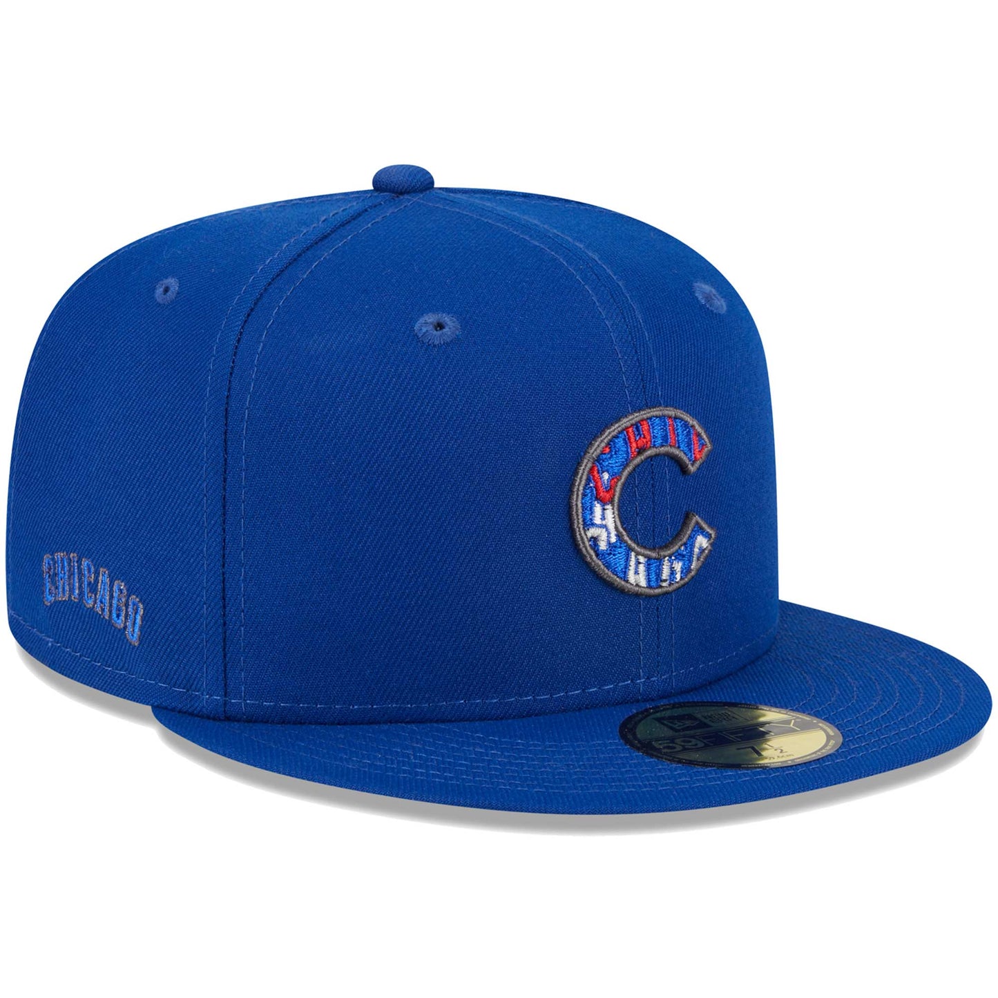 Chicago Cubs New Era Script Fill 59FIFTY Fitted Hat - Royal