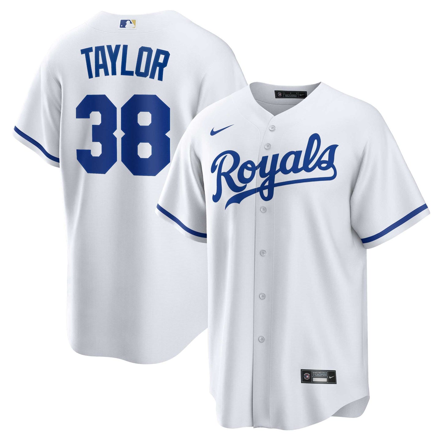 Josh Taylor Kansas City Royals Nike Home Replica Player Jersey - White