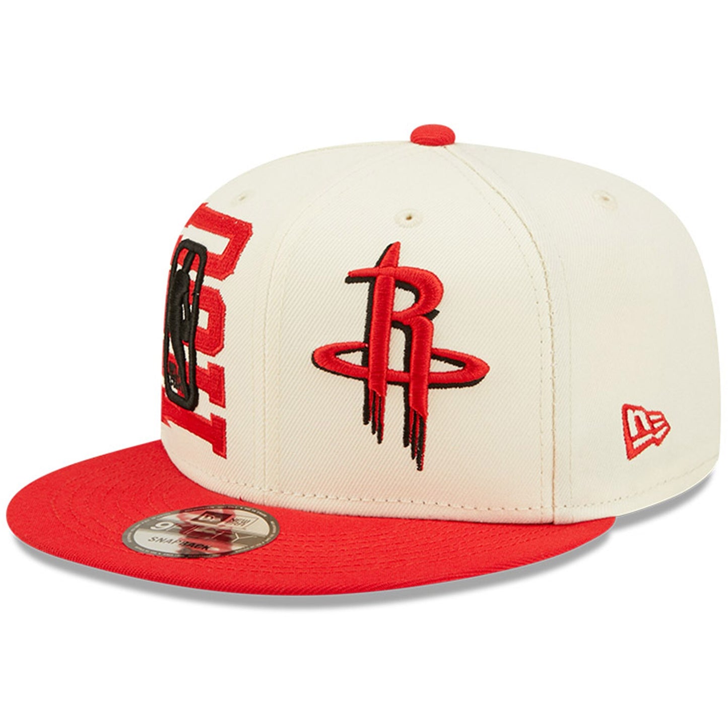 Houston Rockets New Era 2022 NBA Draft 9FIFTY Snapback Adjustable Hat - Cream/Red