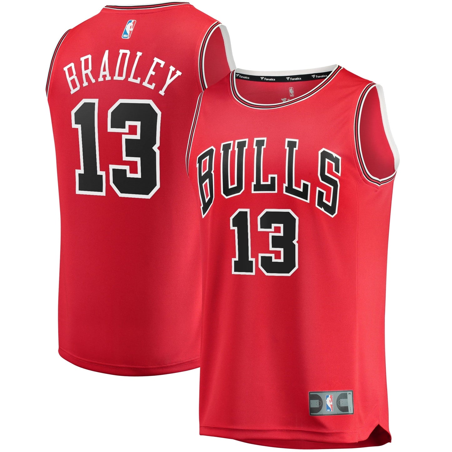 Men's Fanatics Branded Tony Bradley Red Chicago Bulls 2021/22 Fast Break Replica Jersey - Icon Edition