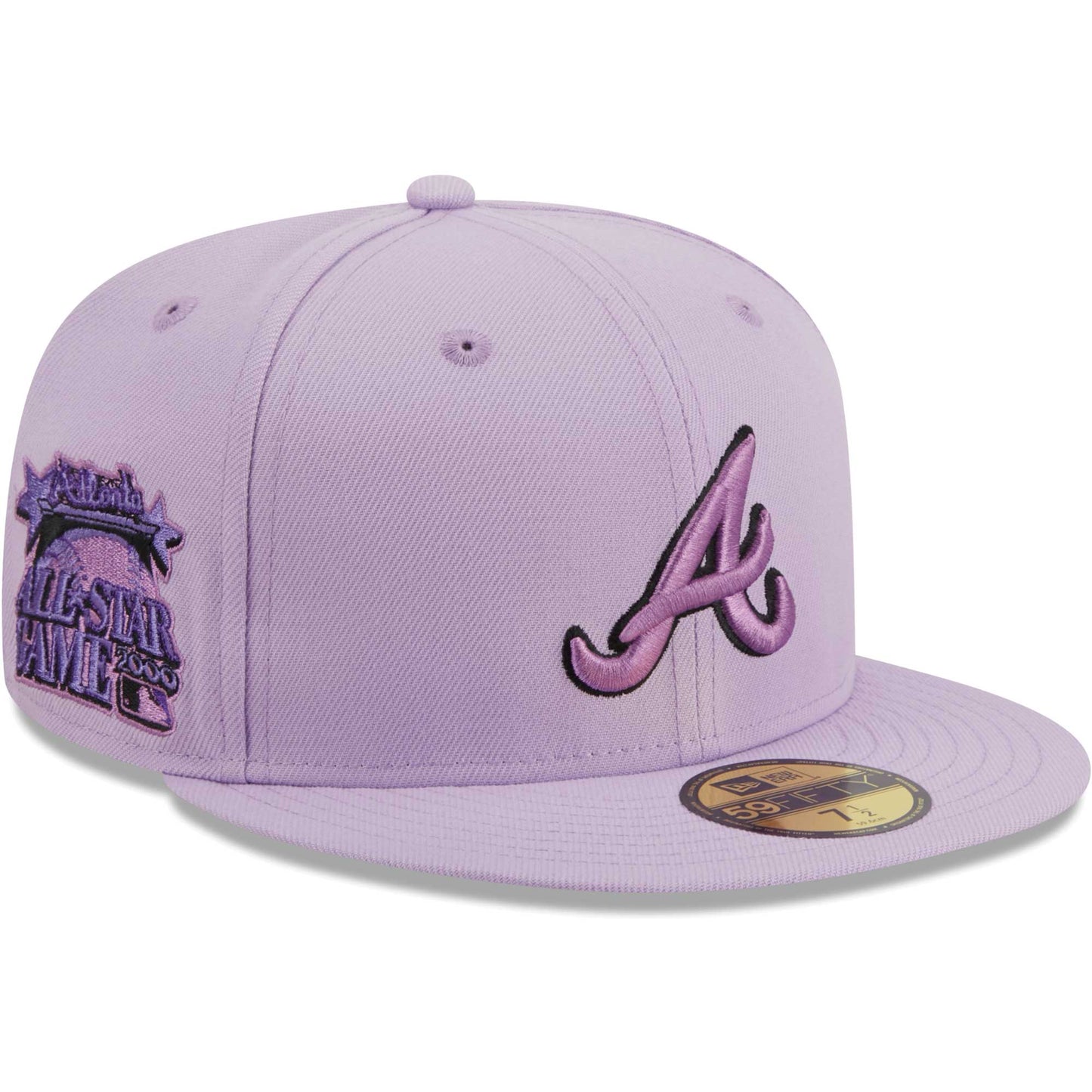 Atlanta Braves New Era 59FIFTY Fitted Hat - Lavender