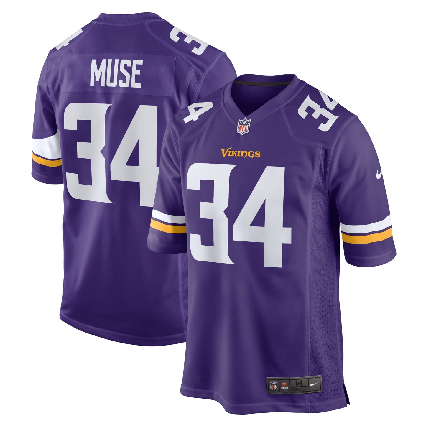 Men's Nike Nick Muse Purple Minnesota Vikings Home Game Player Jersey