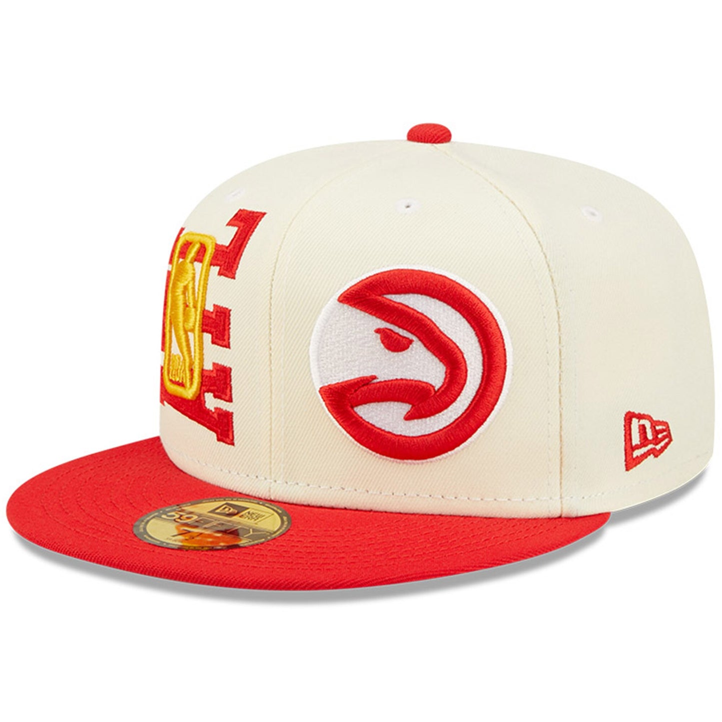 Atlanta Hawks New Era 2022 NBA Draft 59FIFTY Fitted Hat - Cream/Red