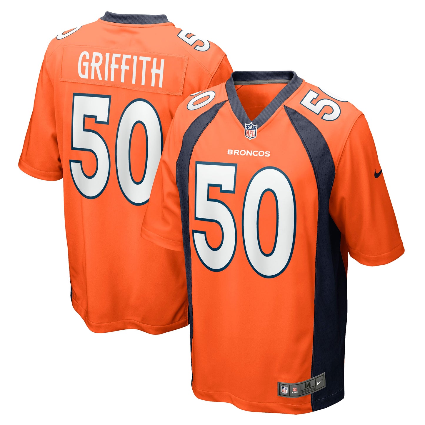 Jonas Griffith Denver Broncos Nike Game Jersey - Orange