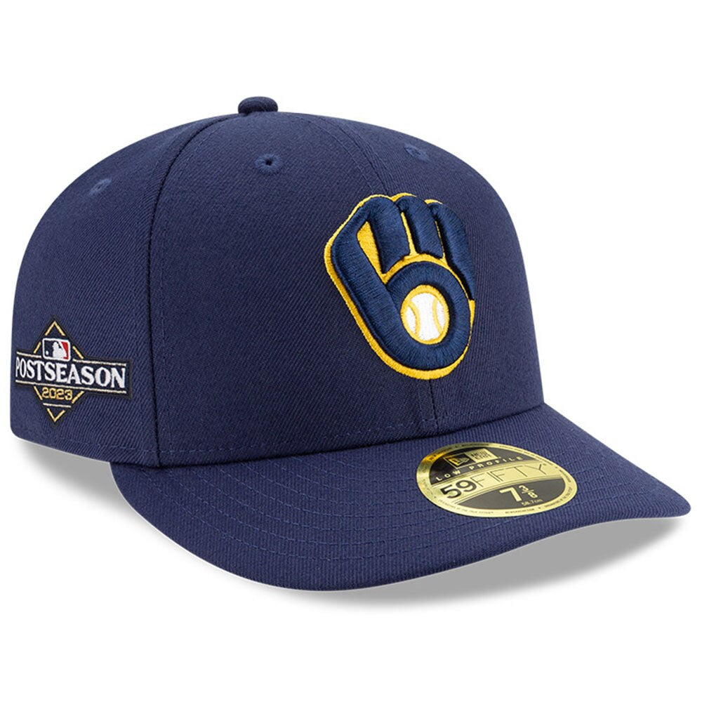 Milwaukee Brewers New Era 2023 Postseason Low Profile 59FIFTY Fitted Hat - Navy