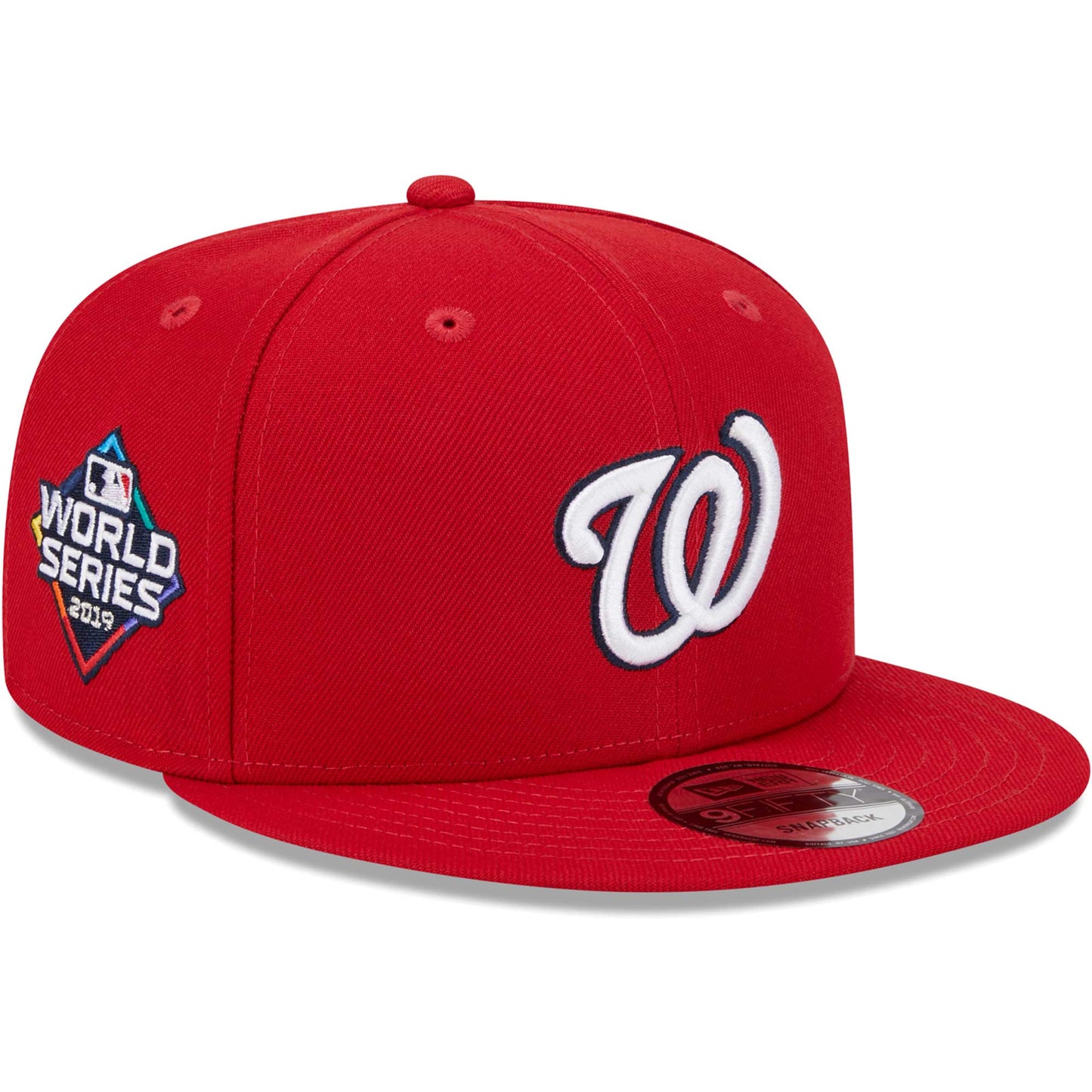 Washington Nationals New Era 2019 World Series Side Patch 9FIFTY Snapback Hat - Red