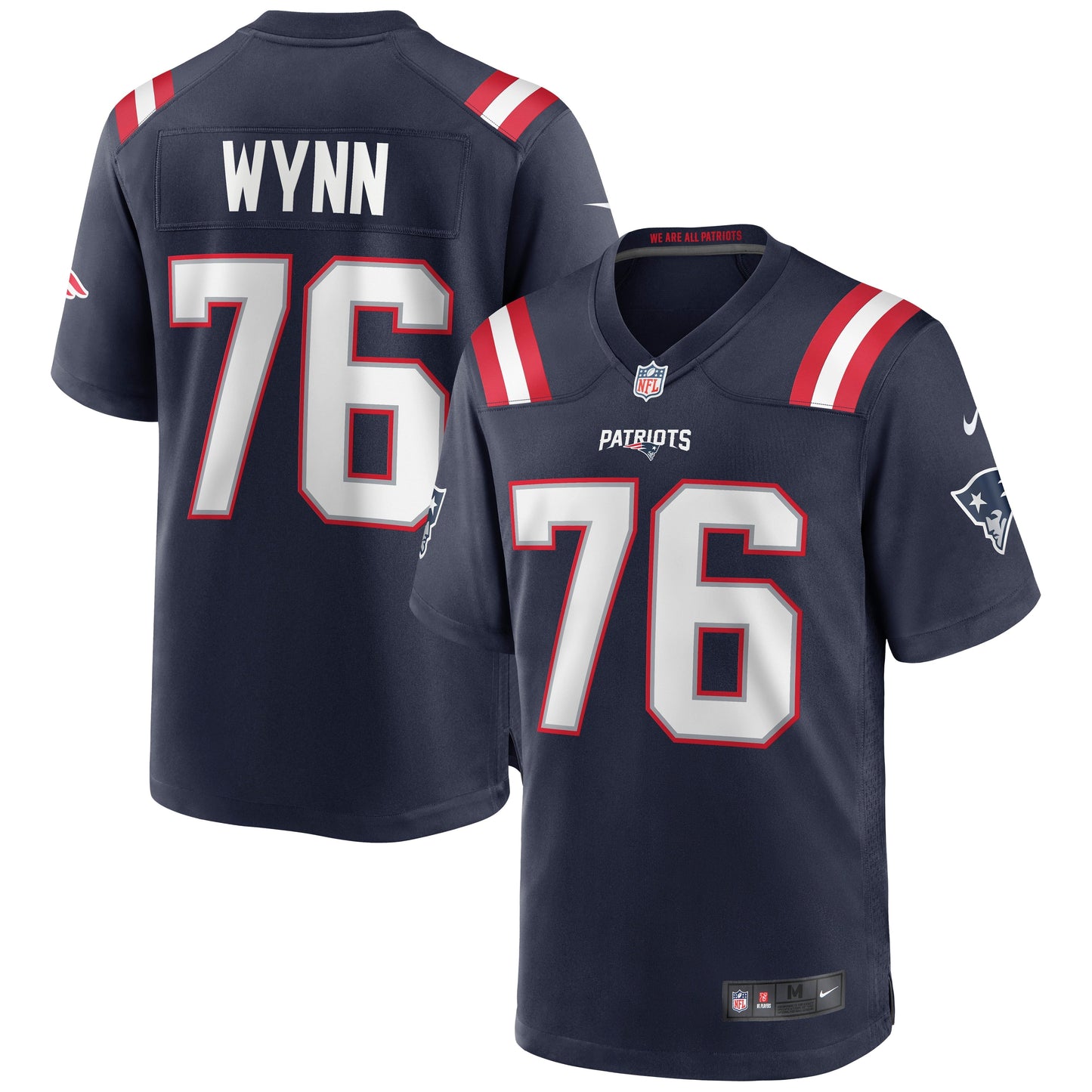 Men's Nike Isaiah Wynn Navy New England Patriots Game Jersey