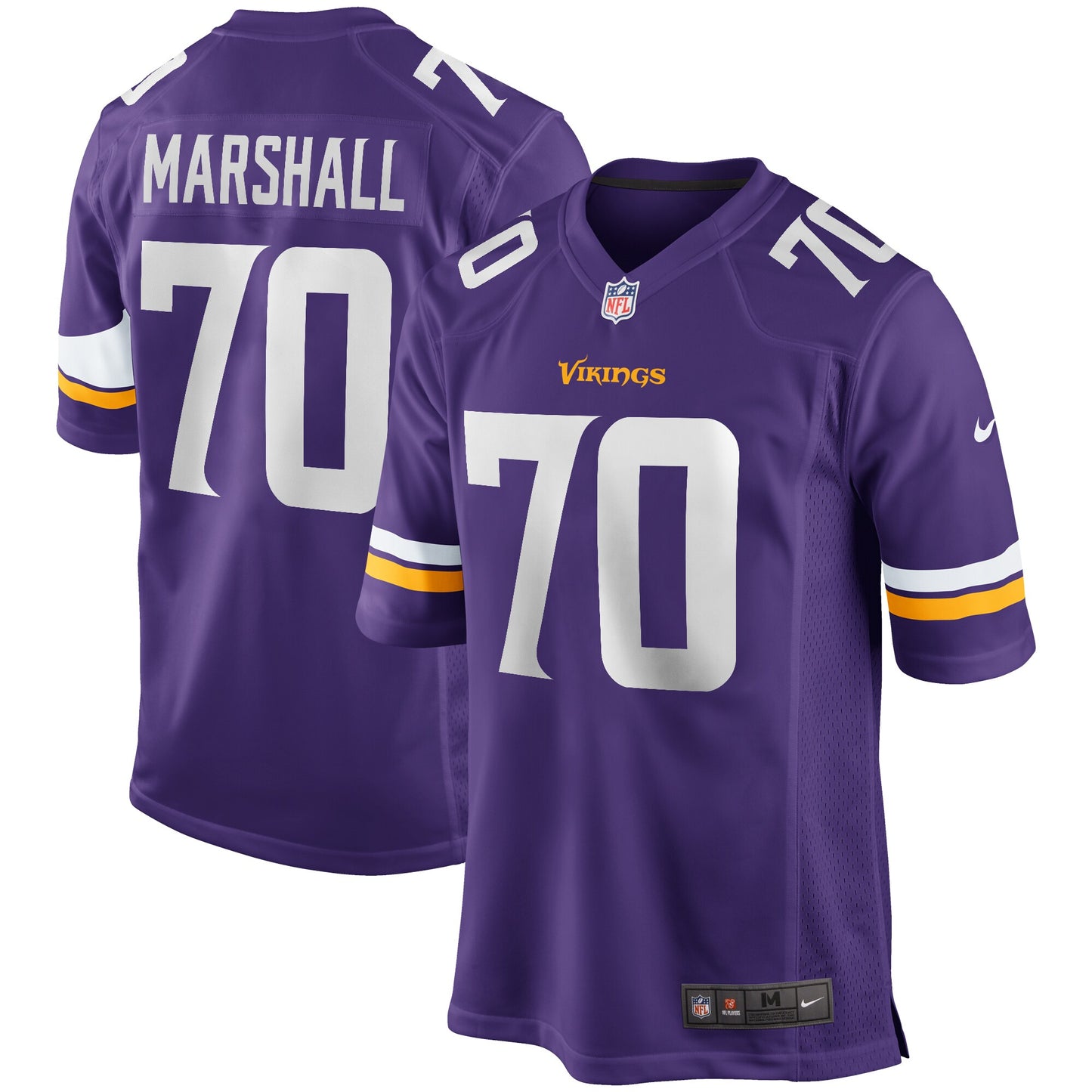 Jim Marshall Minnesota Vikings Nike Game Retired Player Jersey - Purple