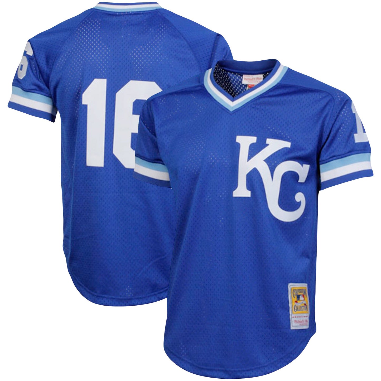 Bo Jackson Kansas City Royals Mitchell & Ness Cooperstown Collection Big & Tall Mesh Batting Practice Jersey - Royal