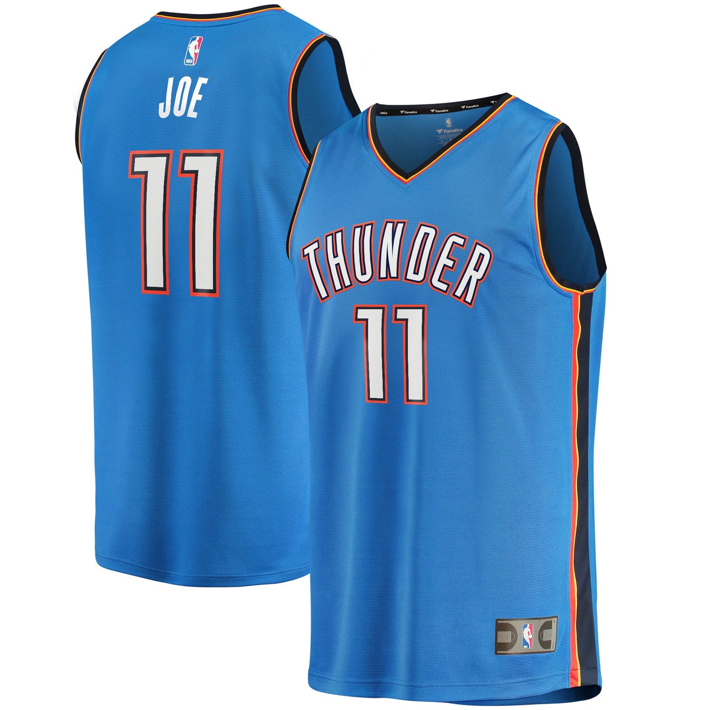 Isaiah Joe Oklahoma City Thunder Fanatics Branded Youth Fast Break Player Jersey - Icon Edition - Blue