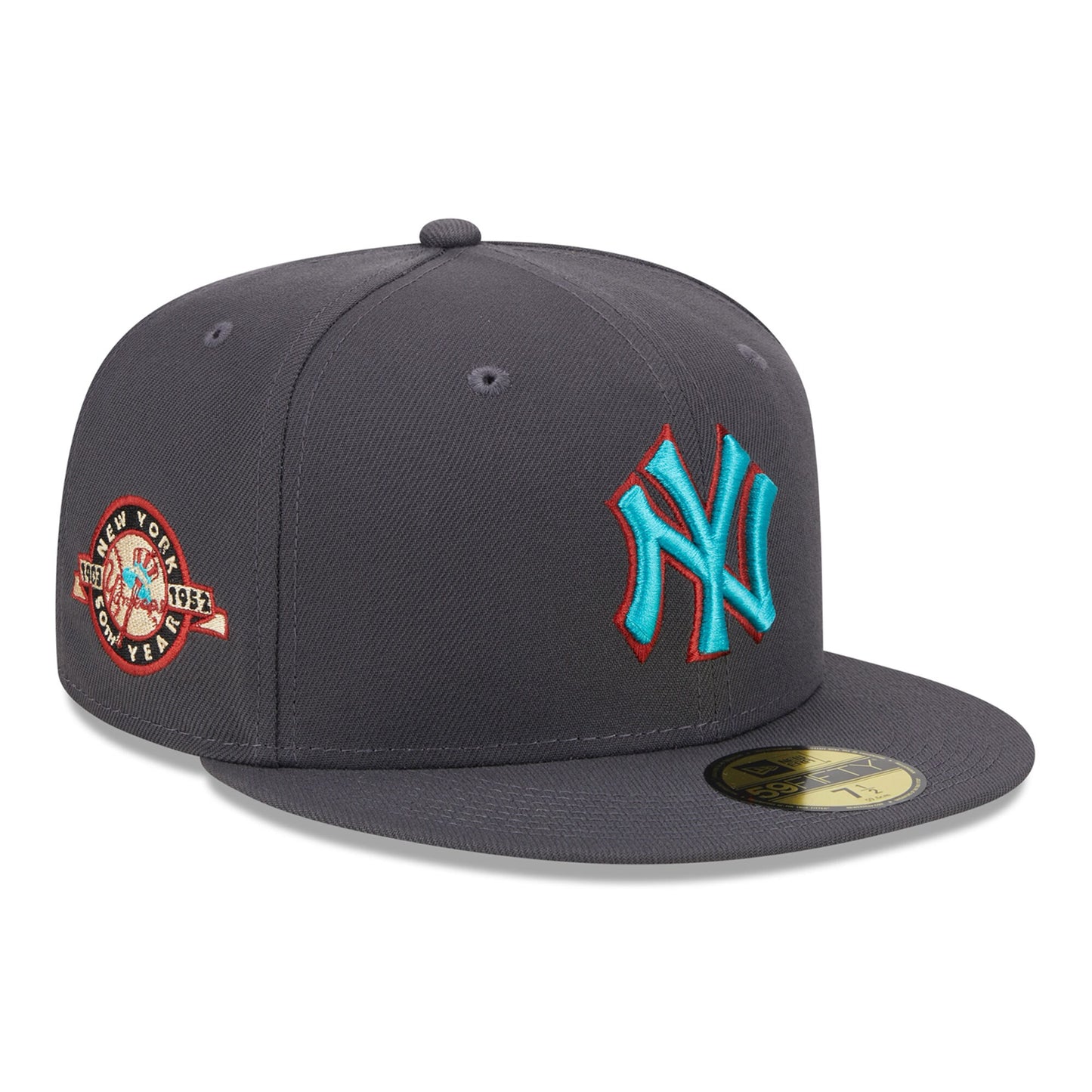 New York Yankees New Era Print Undervisor 59FIFTY Fitted Hat - Graphite