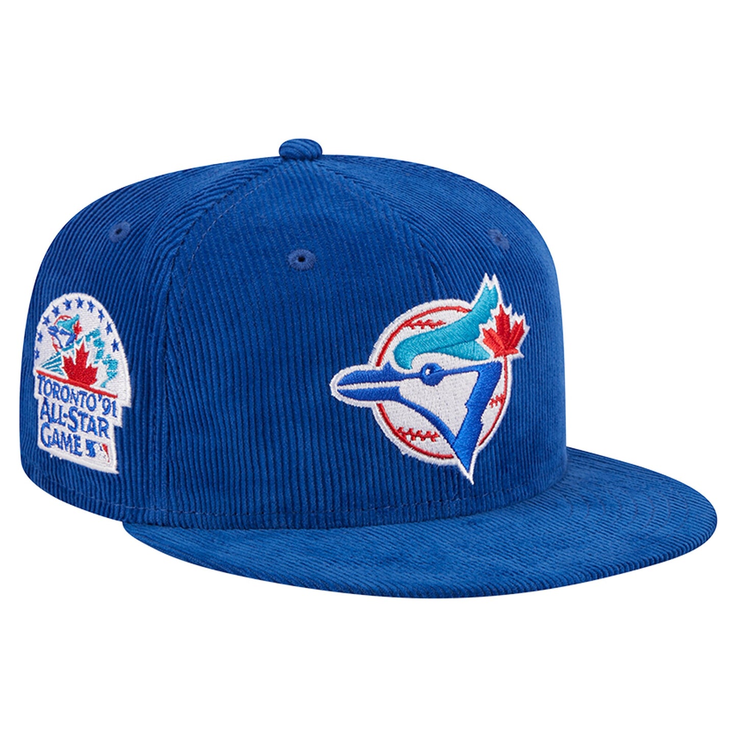 Toronto Blue Jays New Era Throwback Corduroy 59FIFTY Fitted Hat - Royal