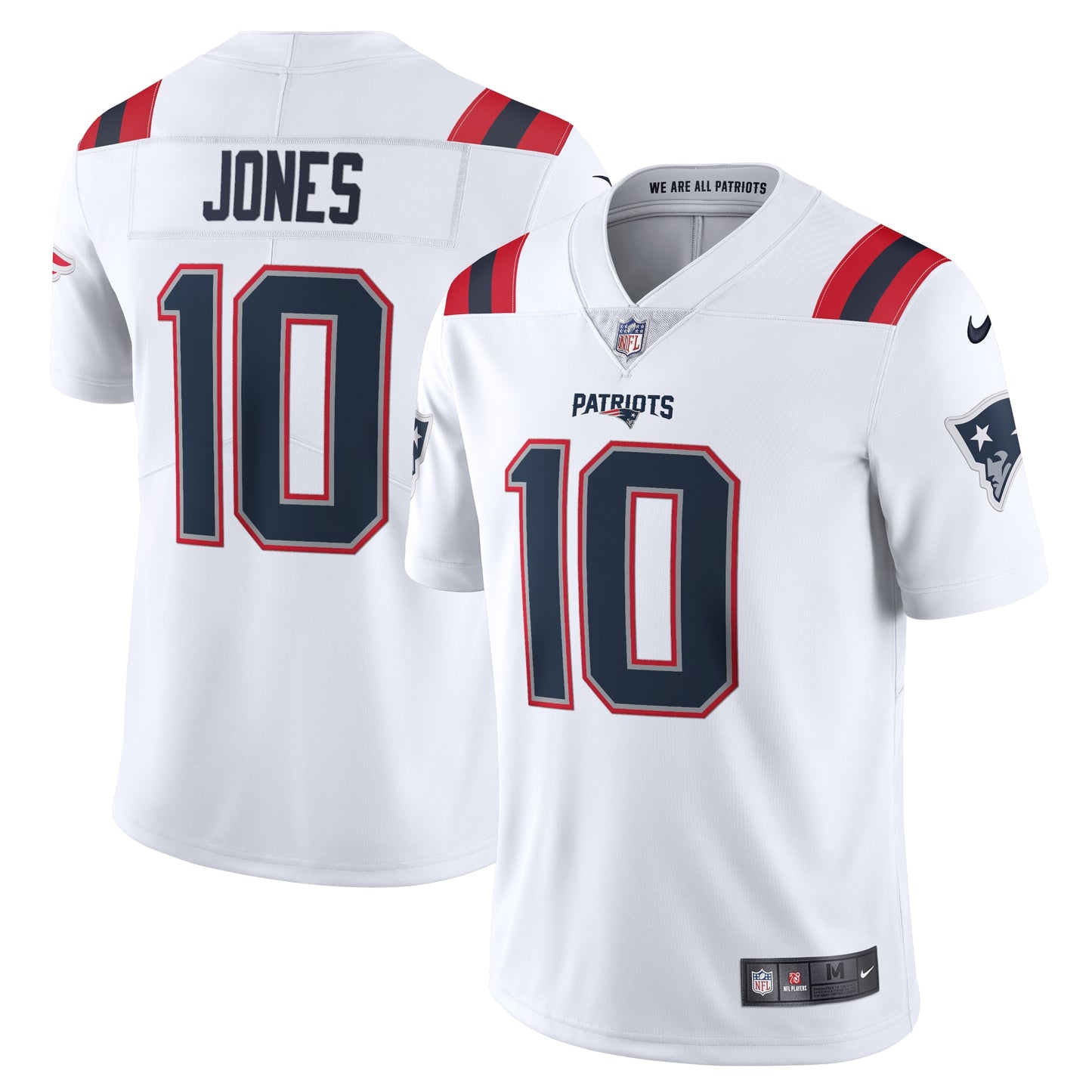 Mac Jones New England Patriots Nike Vapor Limited Jersey - White