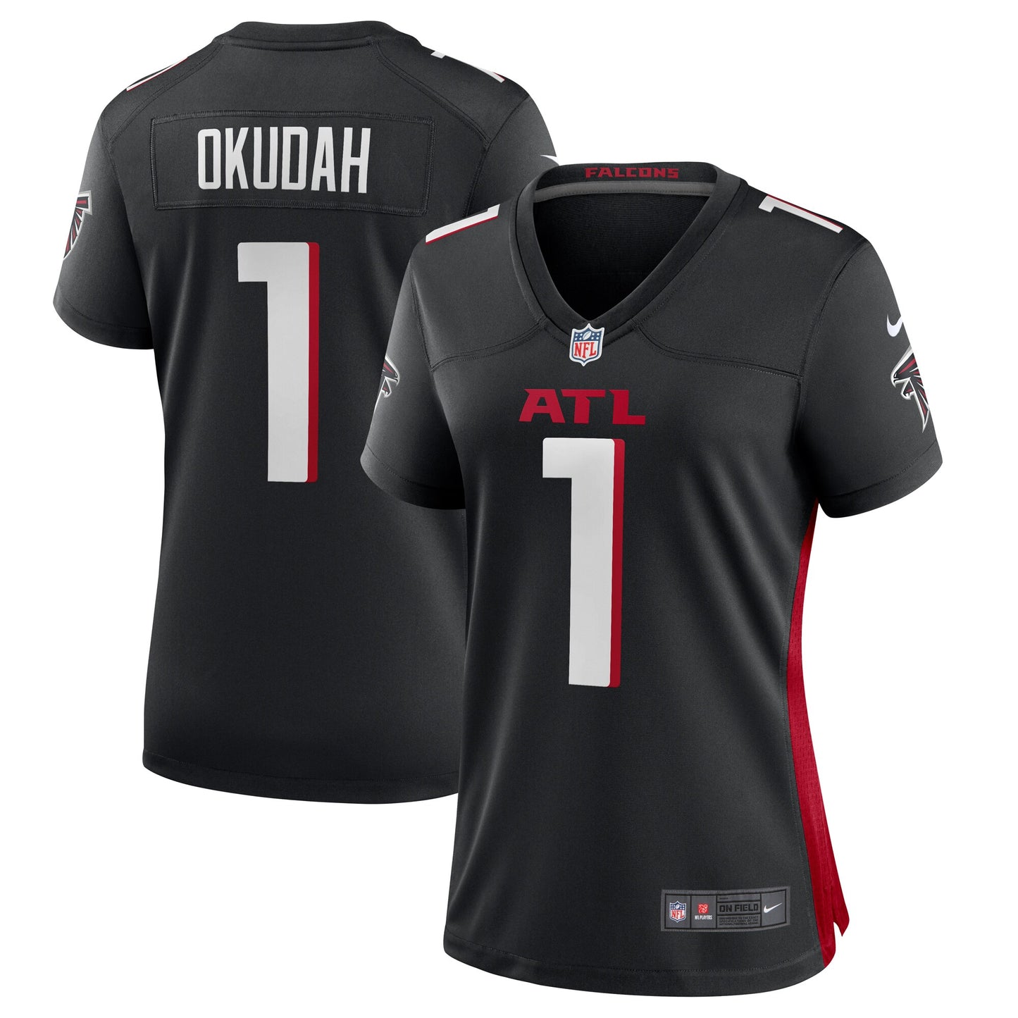 Jeff Okudah Atlanta Falcons Nike Women's Game Player Jersey - Black