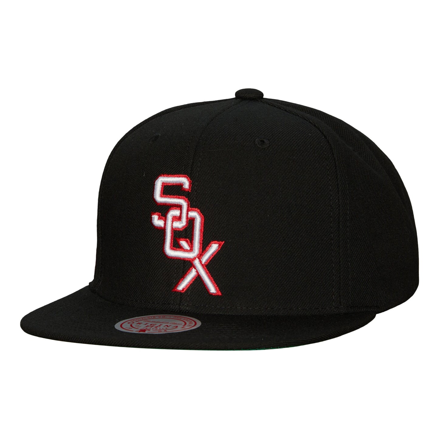 Chicago White Sox Mitchell & Ness Cooperstown Collection Evergreen Snapback Hat - Black
