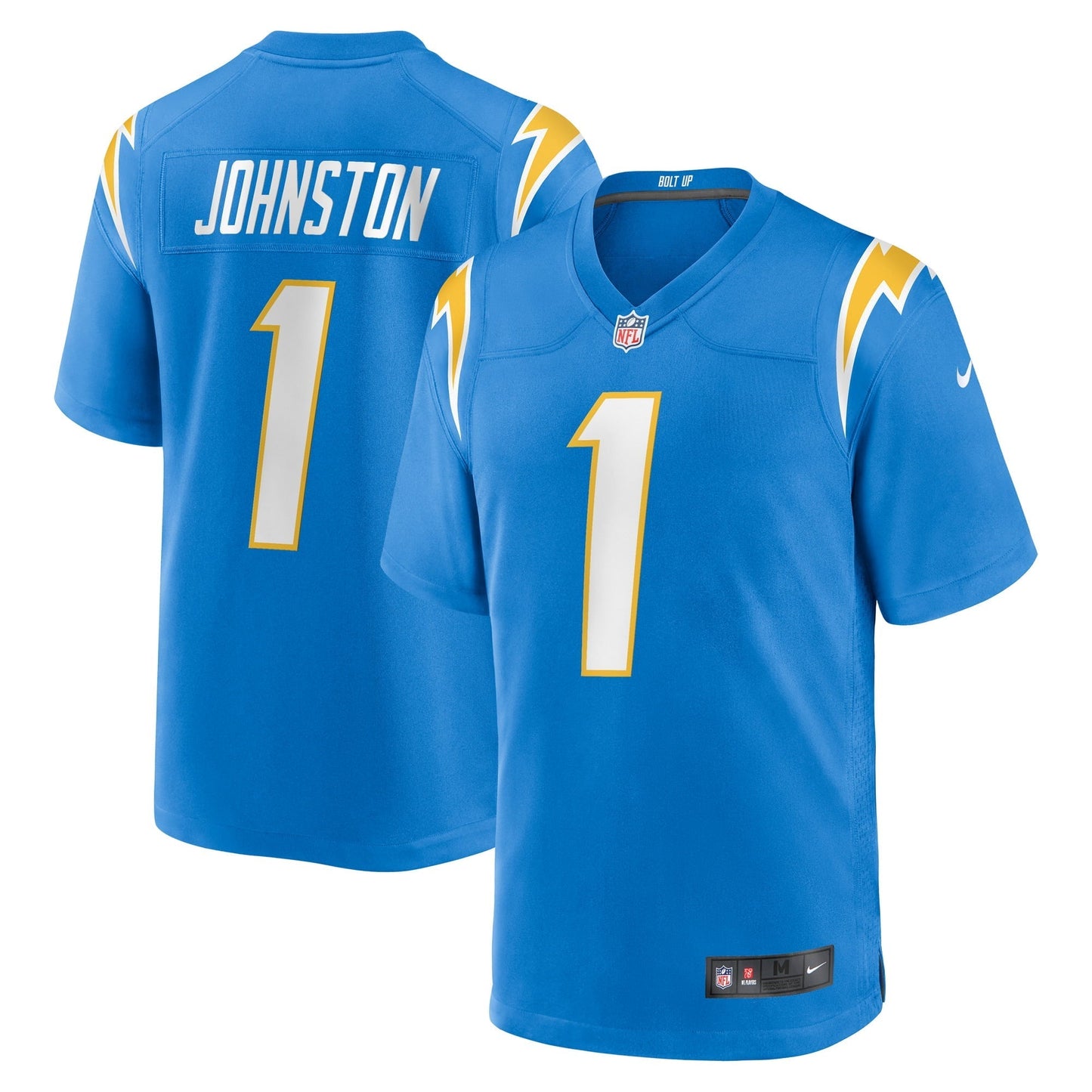 Men's Nike Quentin Johnston Powder Blue Los Angeles Chargers 2023 NFL Draft First Round Pick Game Player Jersey