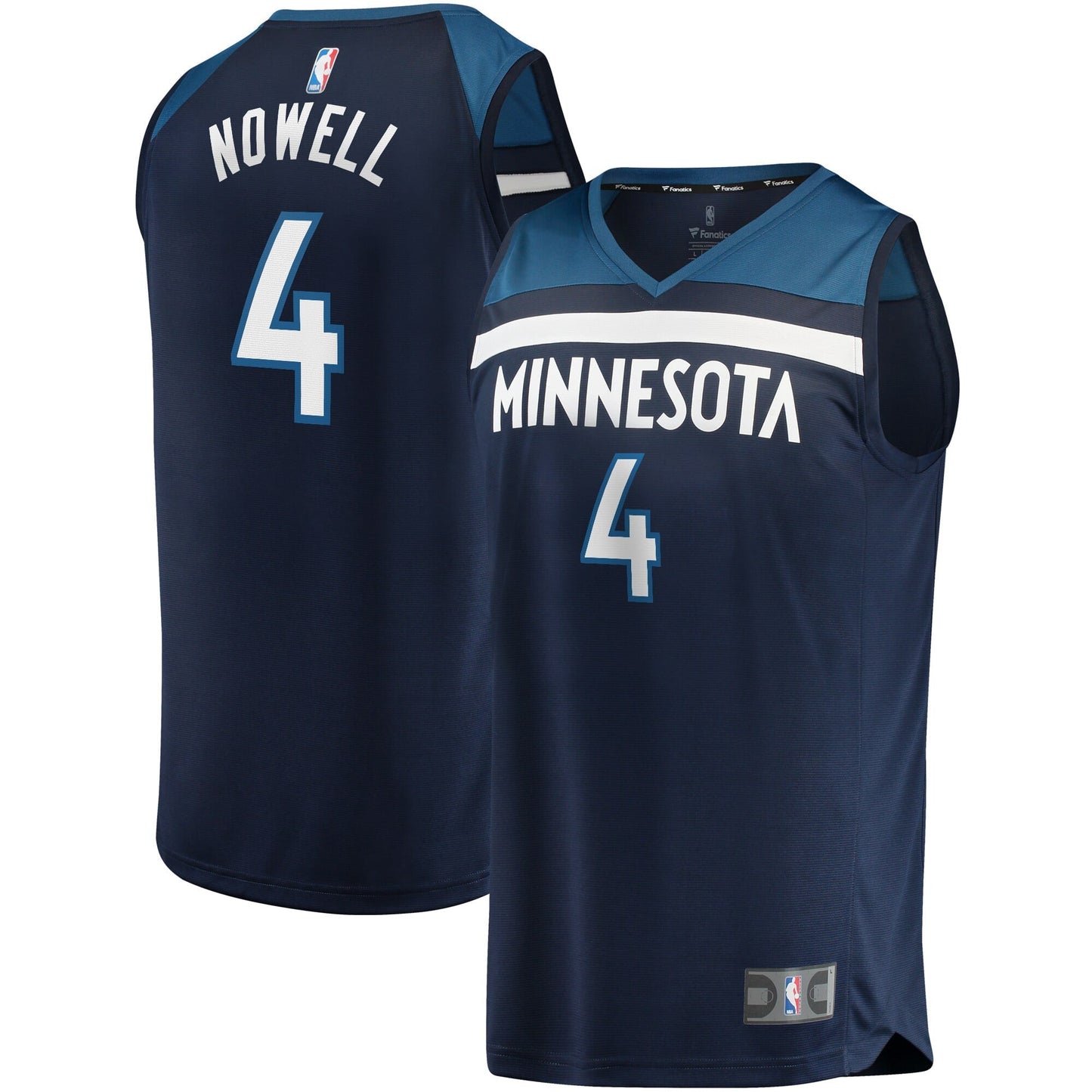Men's Fanatics Branded Jaylen Nowell Navy Minnesota Timberwolves Fast Break Replica Jersey - Icon Edition