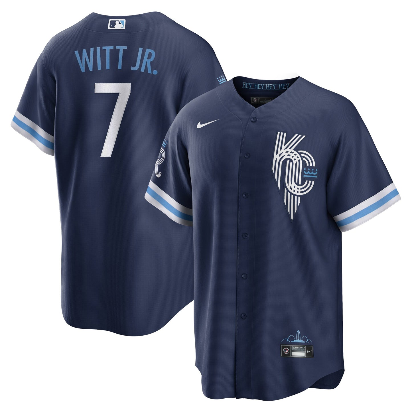 Bobby Witt Jr. Kansas City Royals Nike 2022 City Connect Replica Player Jersey - Navy