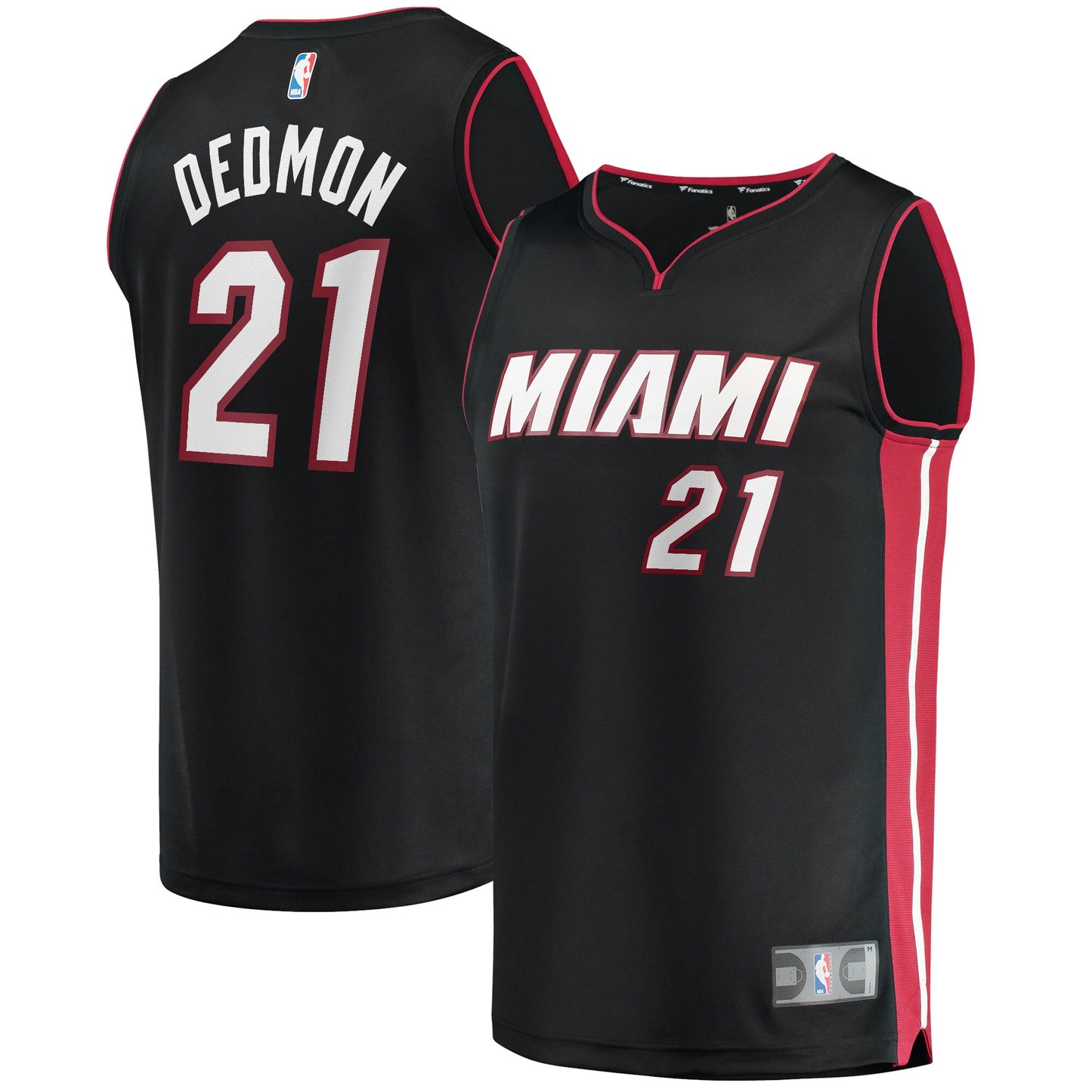 Dewayne Dedmon Miami Heat Fanatics Branded 2021/22 Fast Break Replica Jersey - Icon Edition - Black