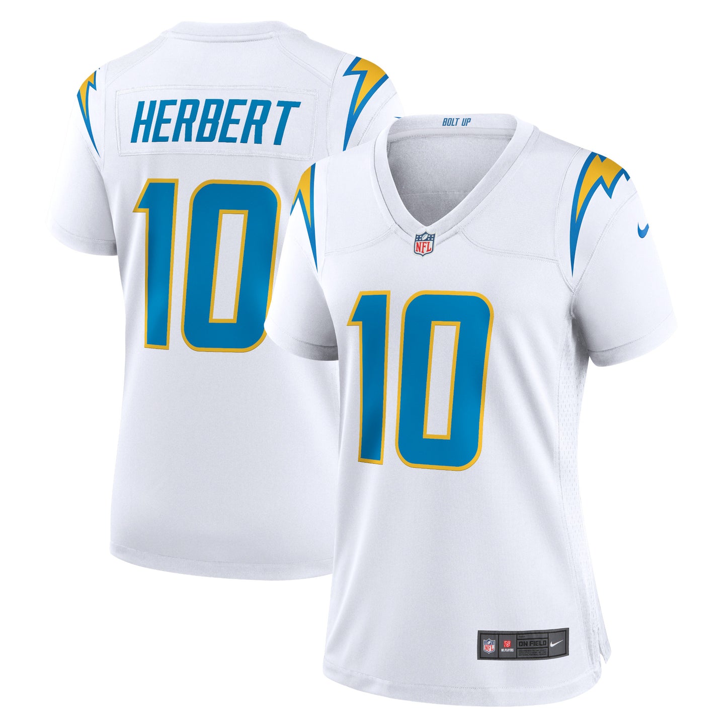 Justin Herbert Los Angeles Chargers Nike Women's Game Jersey - White