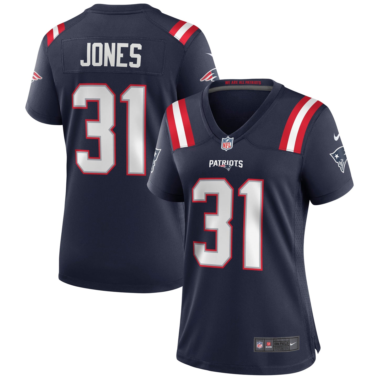 Women's Nike Jonathan Jones Navy New England Patriots Game Jersey