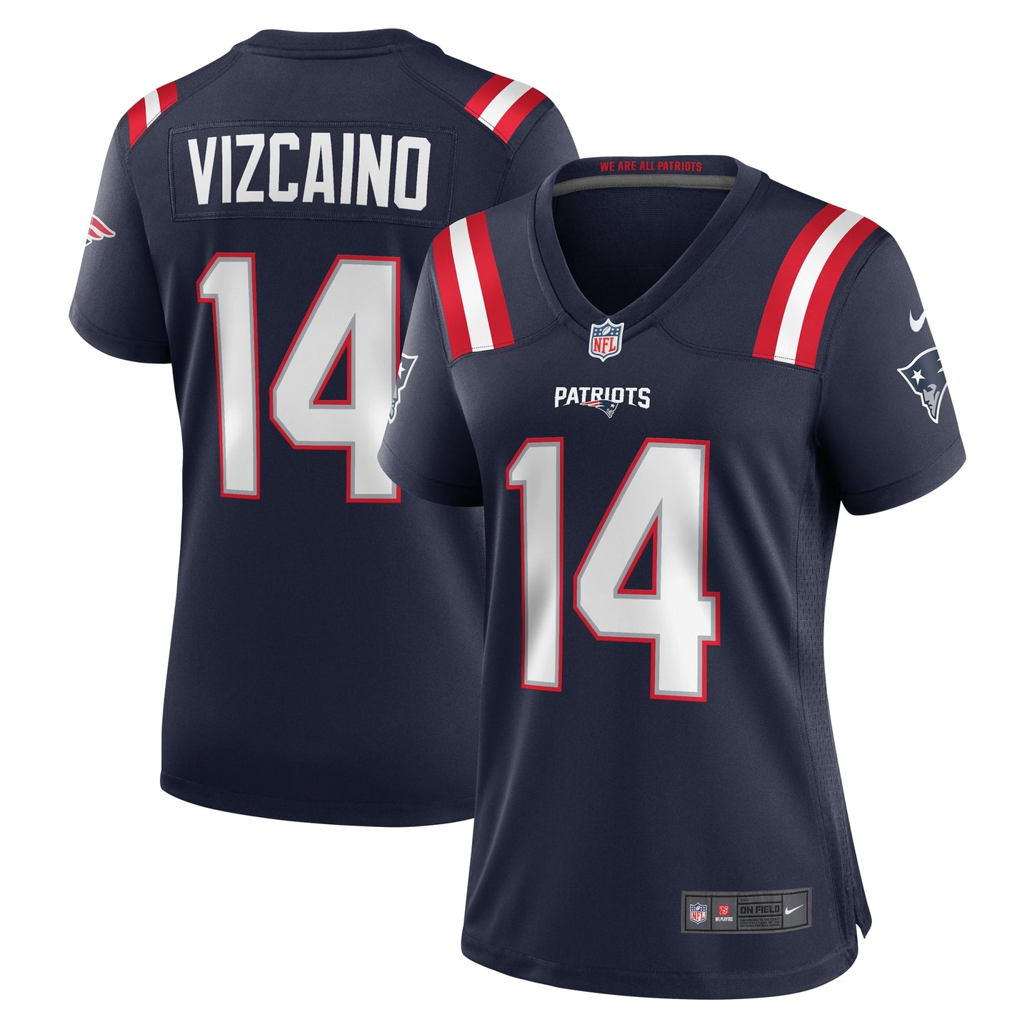 Tristan Vizcaino New England Patriots Nike Women's Home Game Player Jersey - Navy