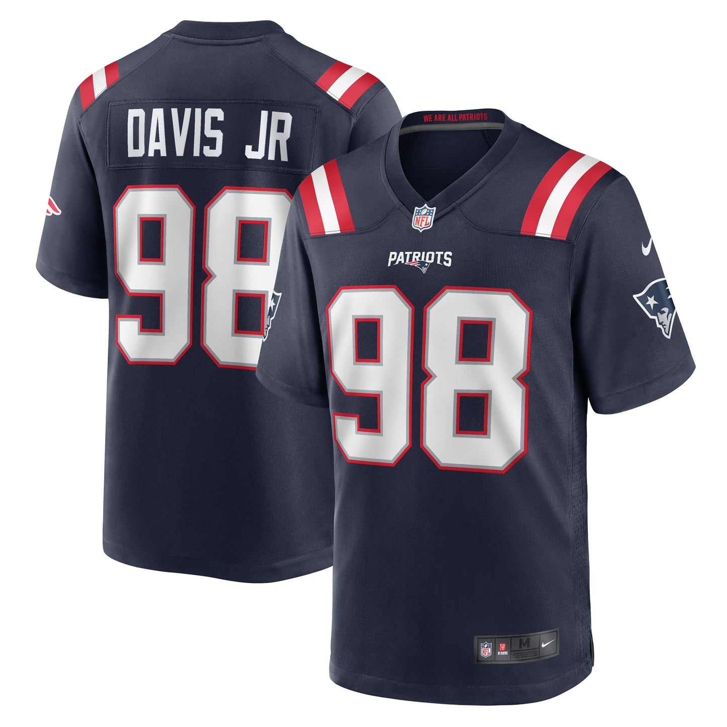 Carl Davis Jr. New England Patriots Nike Game Player Jersey - Navy