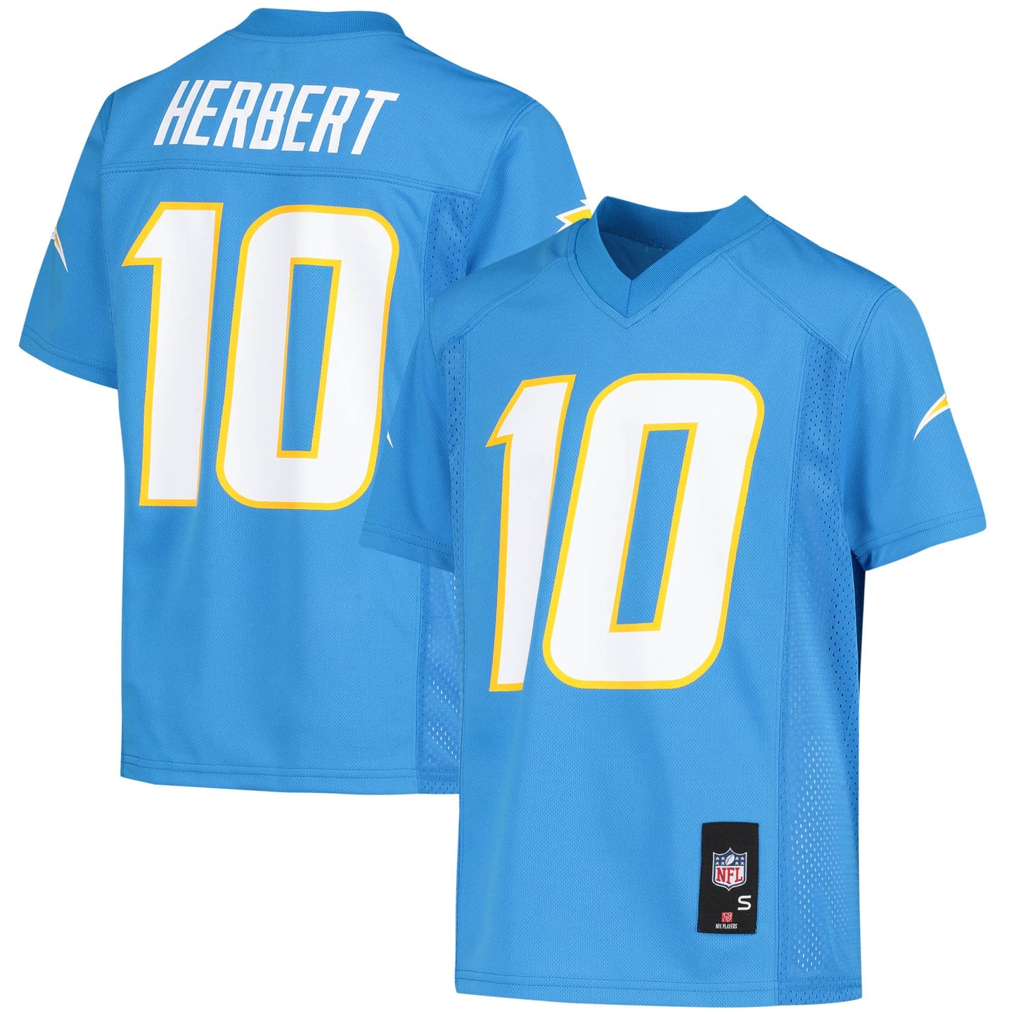 Justin Herbert Los Angeles Chargers Youth Replica Player Jersey - Powder Blue