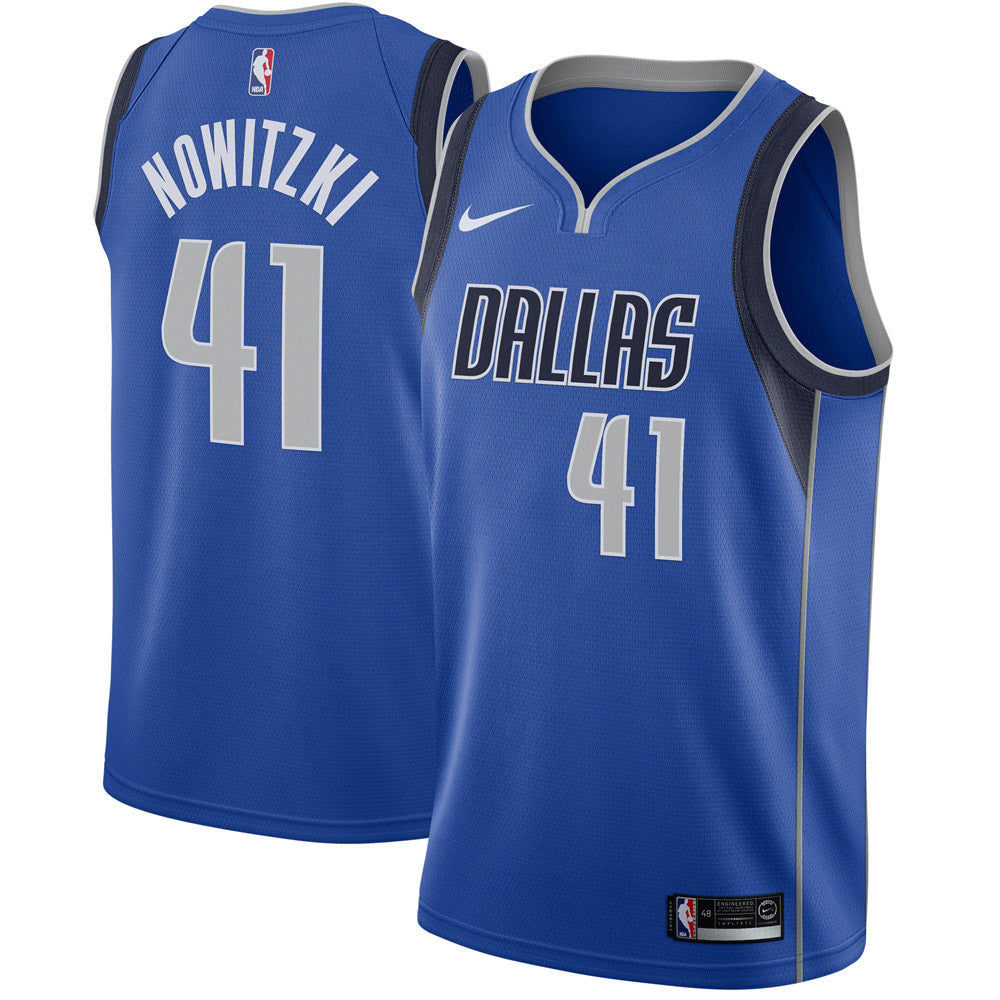 Youth Dallas Mavericks Dirk Nowitzki Icon Edition Jersey - Blue