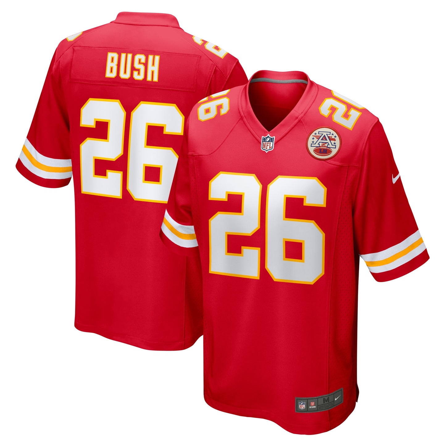 Deon Bush Kansas City Chiefs Nike Game Player Jersey - Red