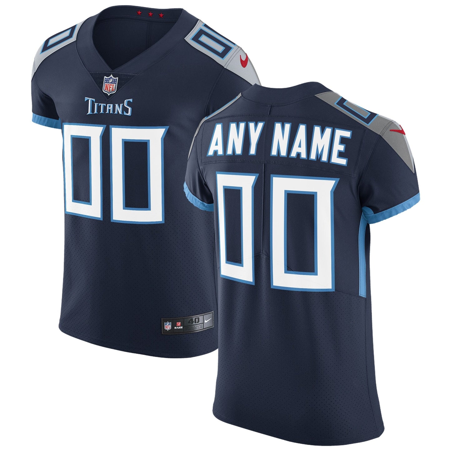 Tennessee Titans Nike Vapor Untouchable Custom Elite Jersey - Navy