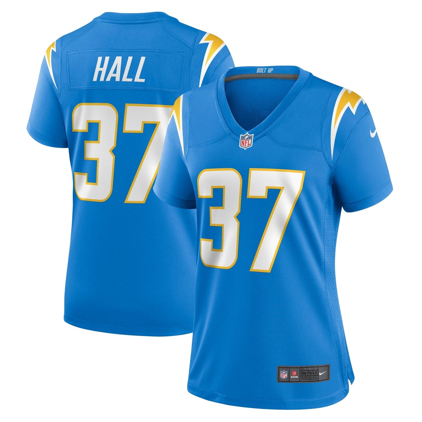 Women's Nike Kemon Hall Powder Blue Los Angeles Chargers Game Jersey