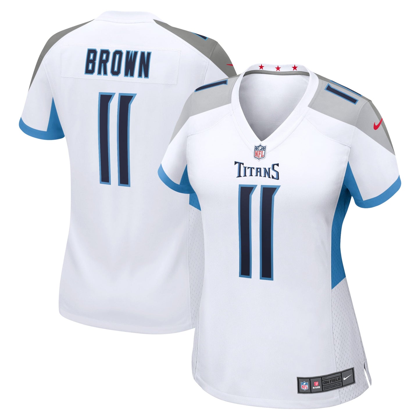 AJ Brown Tennessee Titans Nike Women's Game Jersey - White