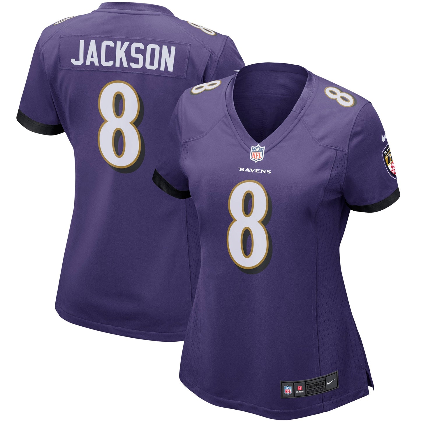 Lamar Jackson Baltimore Ravens Nike Women's Game Player Jersey - Purple