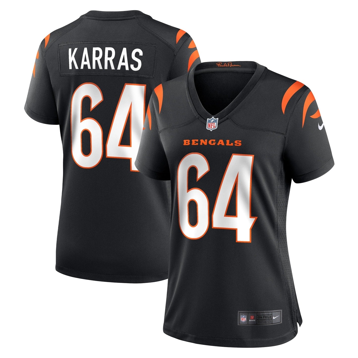 Women's Nike Ted Karras Black Cincinnati Bengals Game Player Jersey