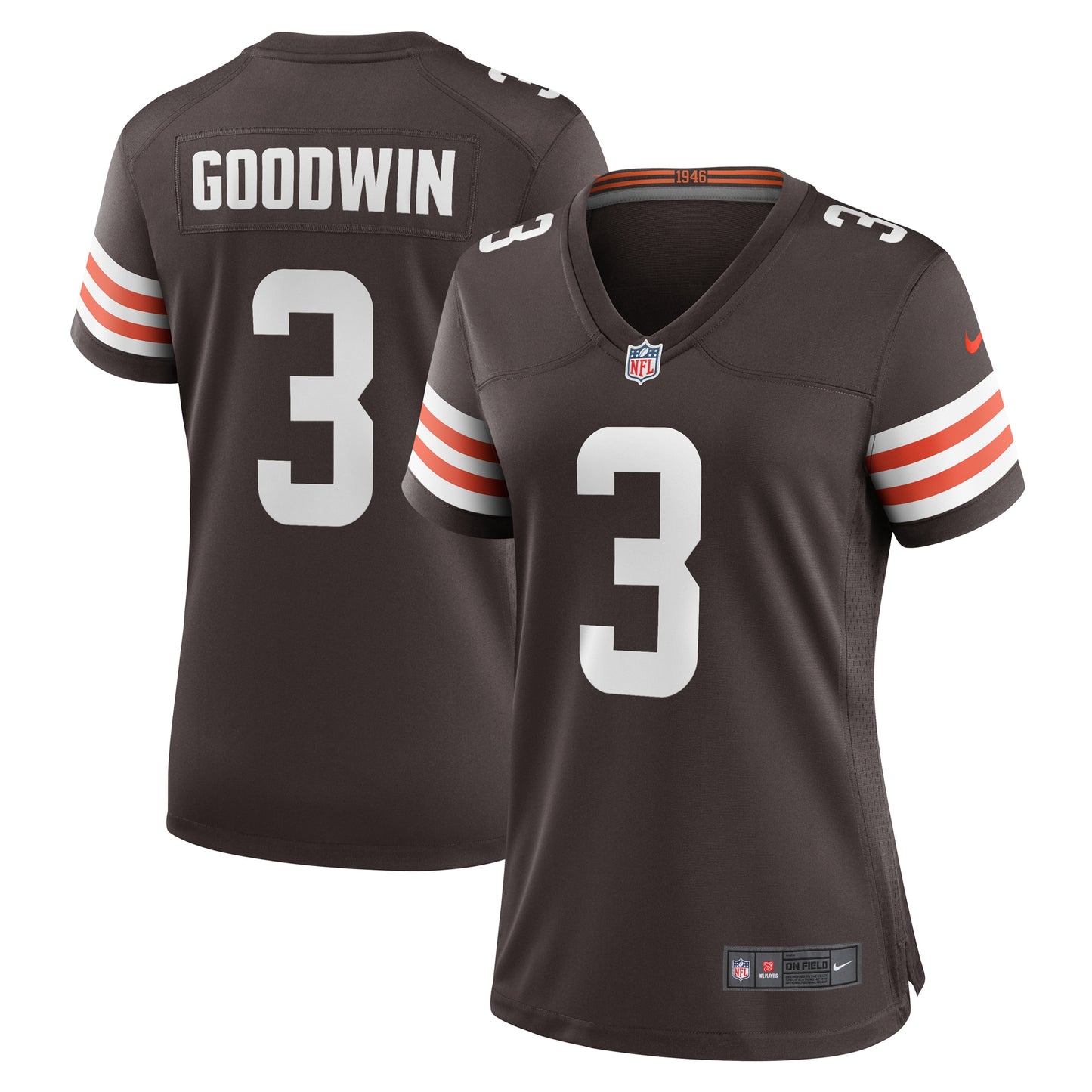 Marquise Goodwin Cleveland Browns Nike Women's Team Game Jersey - Brown