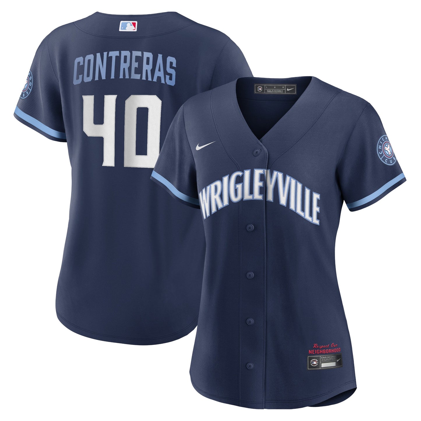 Willson Contreras Chicago Cubs Nike Women's City Connect Replica Player Jersey - Navy