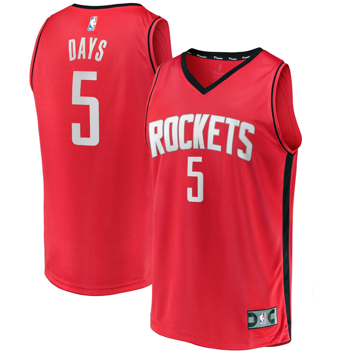 Darius Days Houston Rockets Fanatics Branded Fast Break Player Jersey - Icon Edition - Red