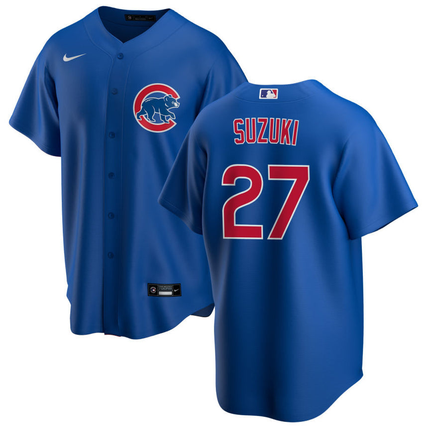 Men's Seiya Suzuki Chicago Cubs Royal Blue Alternate Replica Jersey