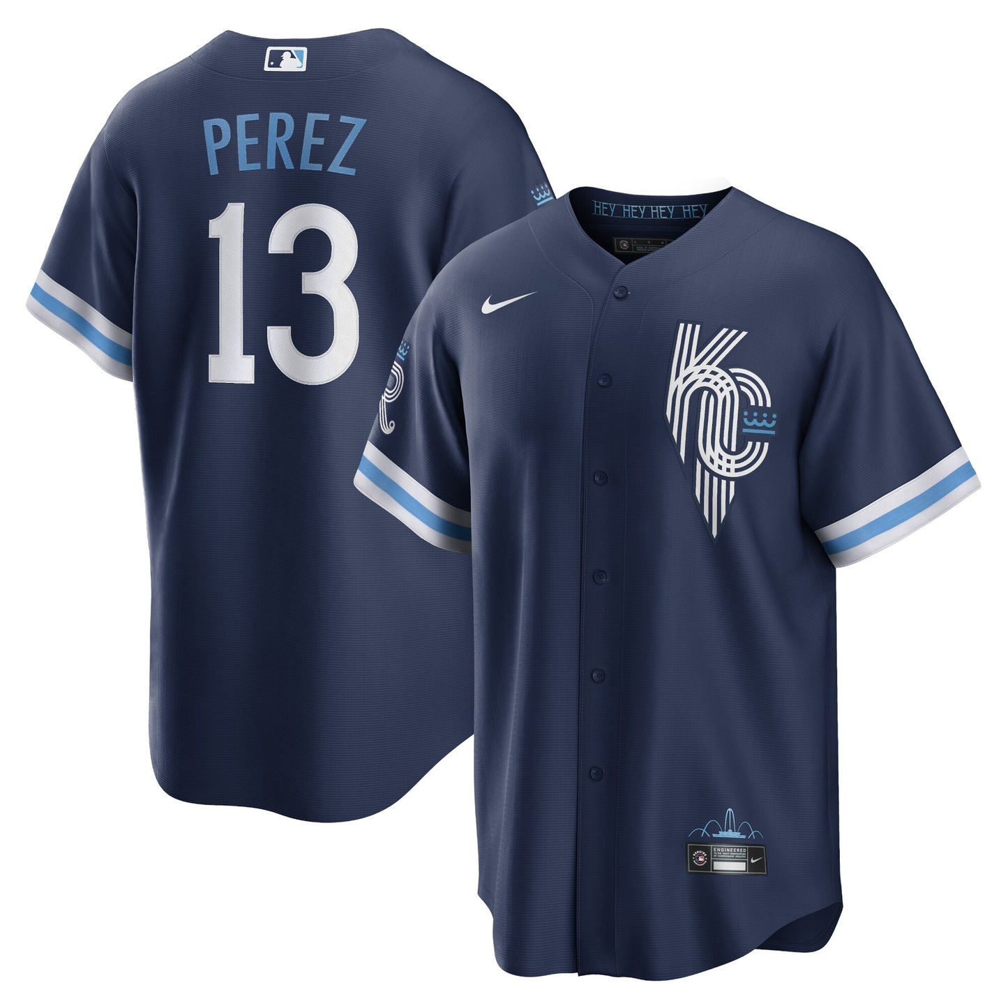 Salvador Perez Kansas City Royals Nike 2022 City Connect Replica Player Jersey - Navy