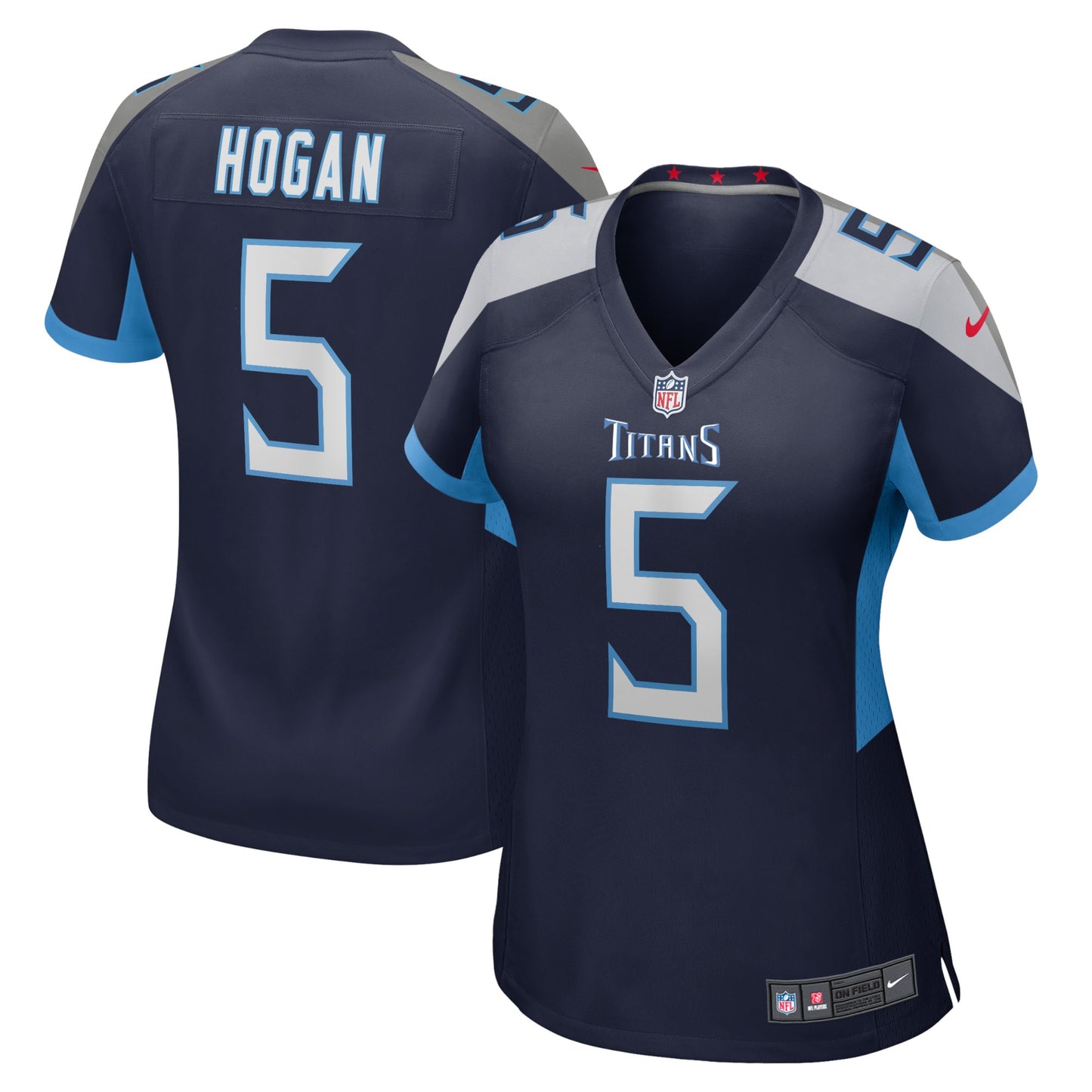 Kevin Hogan Tennessee Titans Nike Women's Home Game Player Jersey - Navy