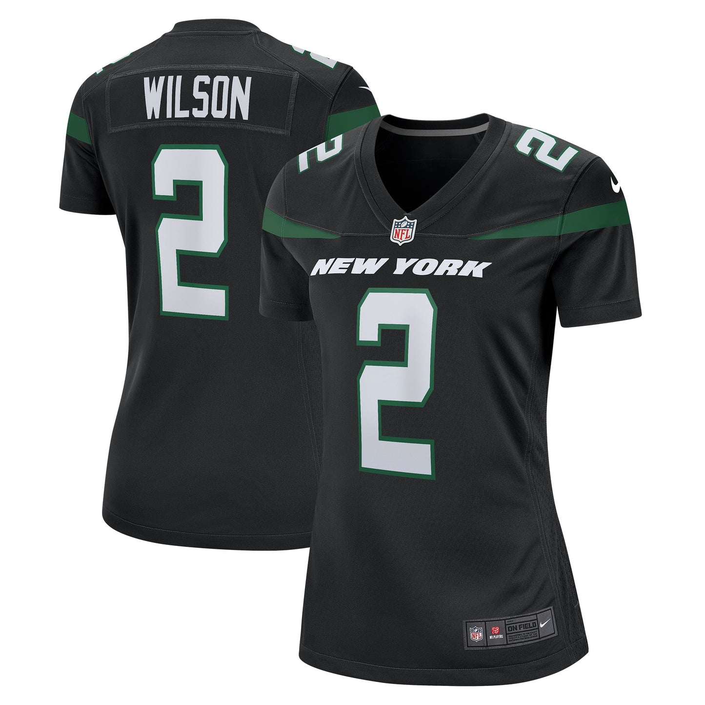 Zach Wilson Nike New York Jets Women's Game Jersey - Stealth Black