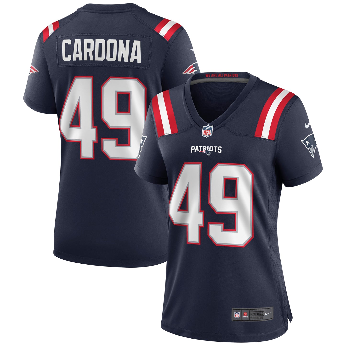 Joe Cardona New England Patriots Nike Women's Game Jersey - Navy