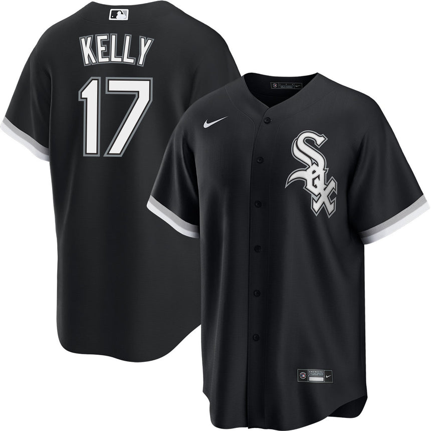 Men's Joe Kelly Chicago White Sox Black Alternate Premium Stitch Replica Jersey