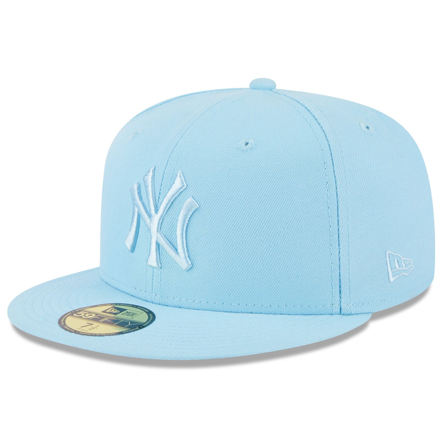 New York Yankees New Era 2023 Spring Color Basic 59FIFTY Fitted Hat - Light Blue