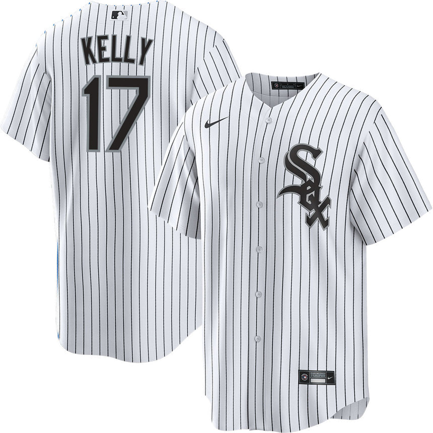Men's Joe Kelly Chicago White Sox White Home Premium Stitch Replica Jersey